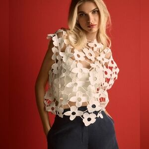 Maeve Floral Lace Vest